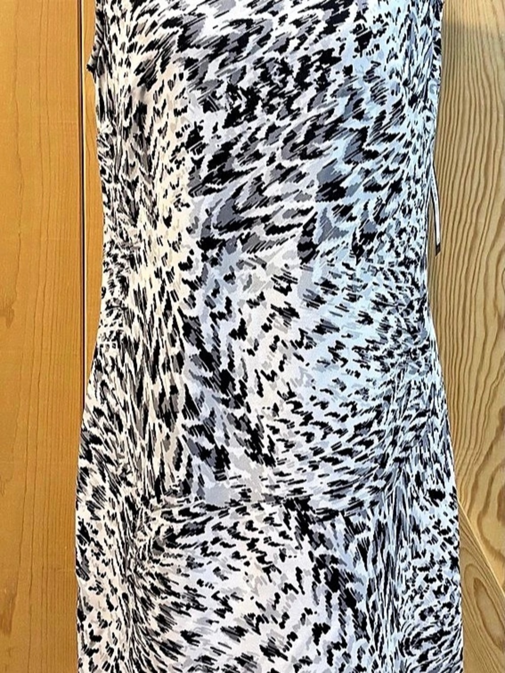 Worthington Abstract Print Mini Dress White & Black Size Small NWT